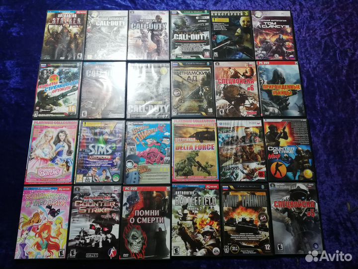 Компьютерные игры на CD, DVD-дисках