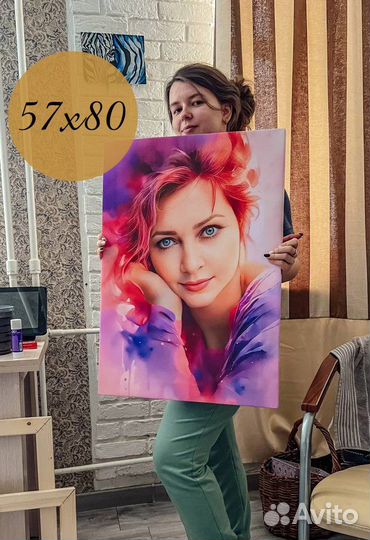 Печать фото/портрет на холсте. Картина