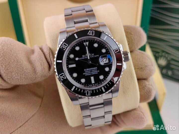 Часы мужские Rolex Submariner black с гарантией