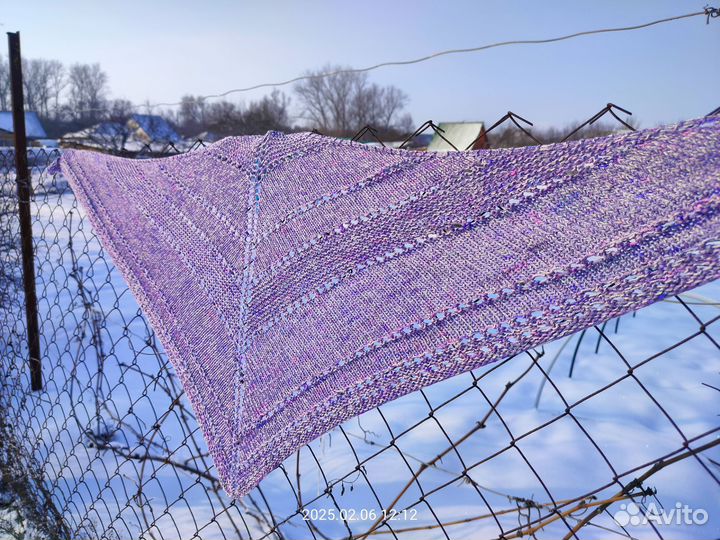 Платок шаль кашемир с шелком