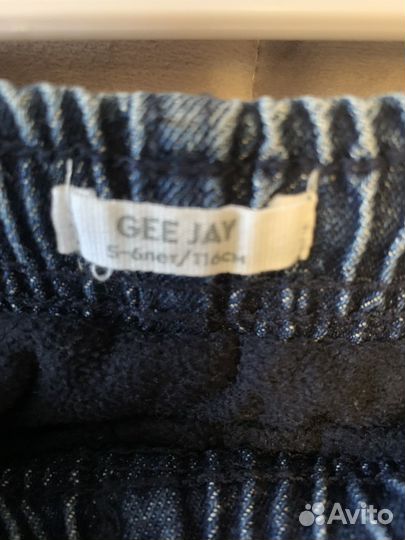 Джинсы теплые для мальчика на флисе 116