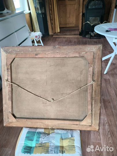 Картина маслом на холсте старинная