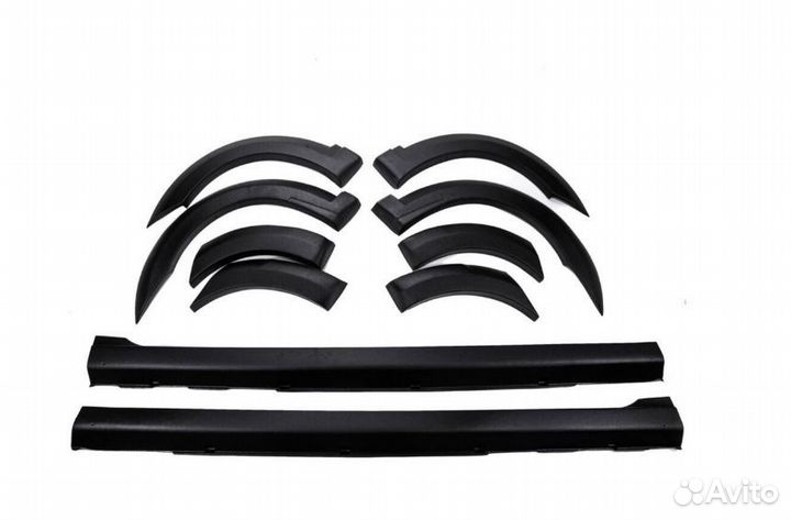 Обвес на лада Ларгус (накладки на пороги, арки)