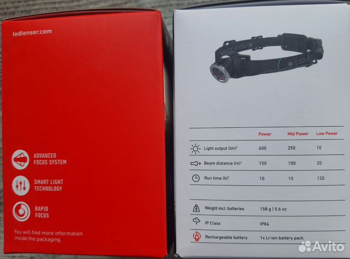 Налобный фонарь led lenser MH10