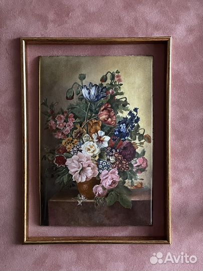 Копия голландского натюрморта в финифти