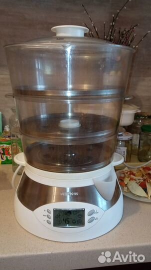Пароварка Kenwood, Tefal пластик/неpж.cтaль