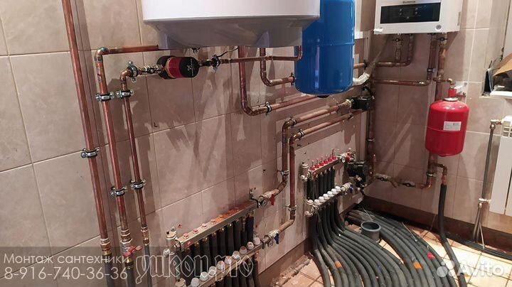 Монтаж отопления, водоснабжения. Автоматика