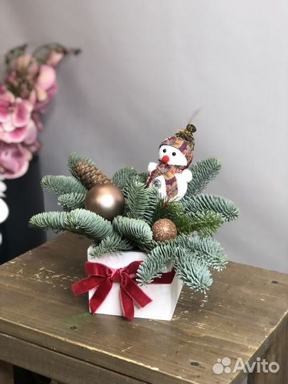 Венок новогодние композиции