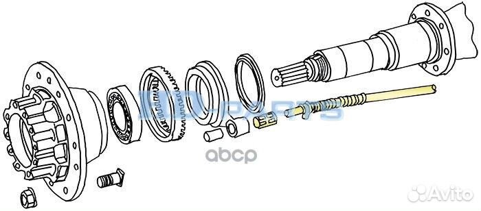 310438 датчик ABS L2675mm Scania P/R-Series E