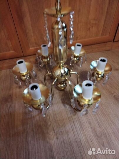 Люстра хрустальная чехословакия СССР