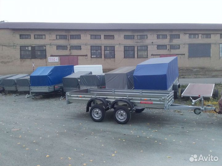 Прицеп мзса 817732 2х осный 3.5*1.5м Оцинкованный