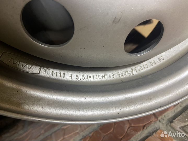 Диски штампованные r14 на Nexia