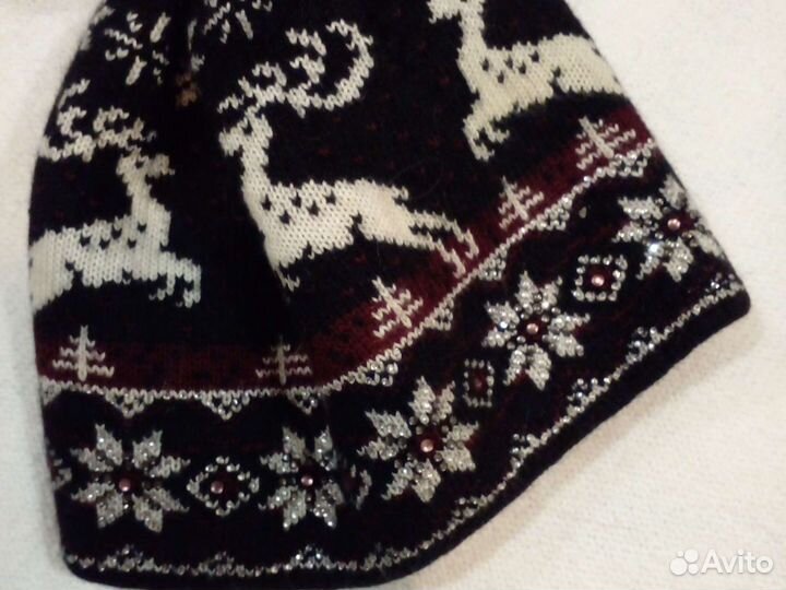 Зимние шапки с шарфами из Ангоры