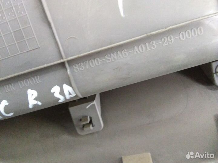 Обшивка двери задней правой Honda Civic 4D 2006-20