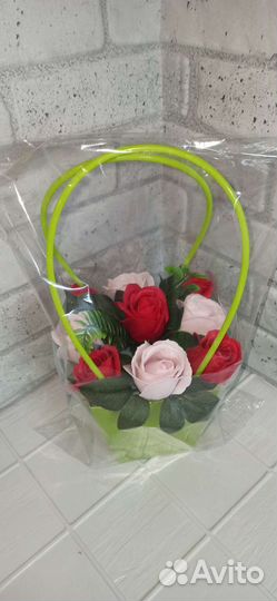 Букет цветов из мыла ручной работы