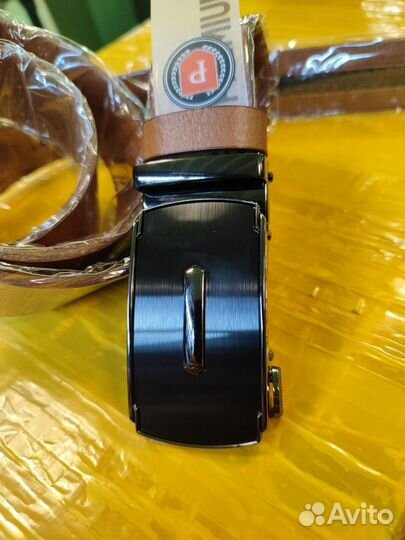 Ремень мужской натуральная кожа 135 см