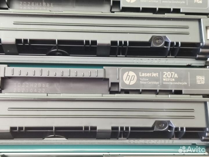 Первопроходные картриджи HP207A 4 цвета б/у