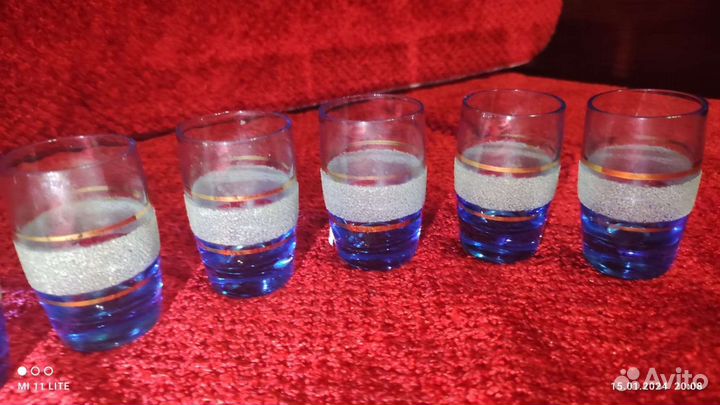 Стопки СССР, цветное стекло