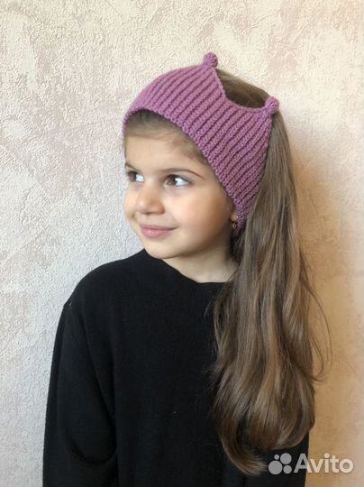 Вязанная повязка на голову