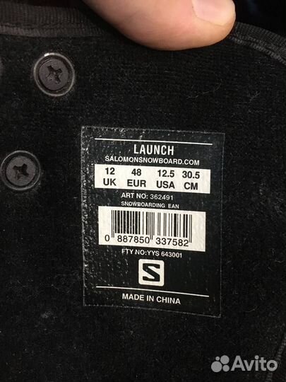 Ботинки для сноуборда salomon 362491