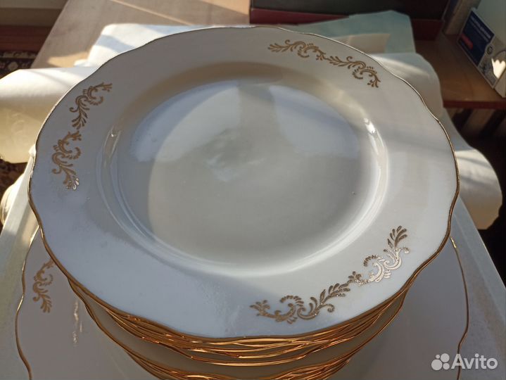 Тарелки фарфор Дулево