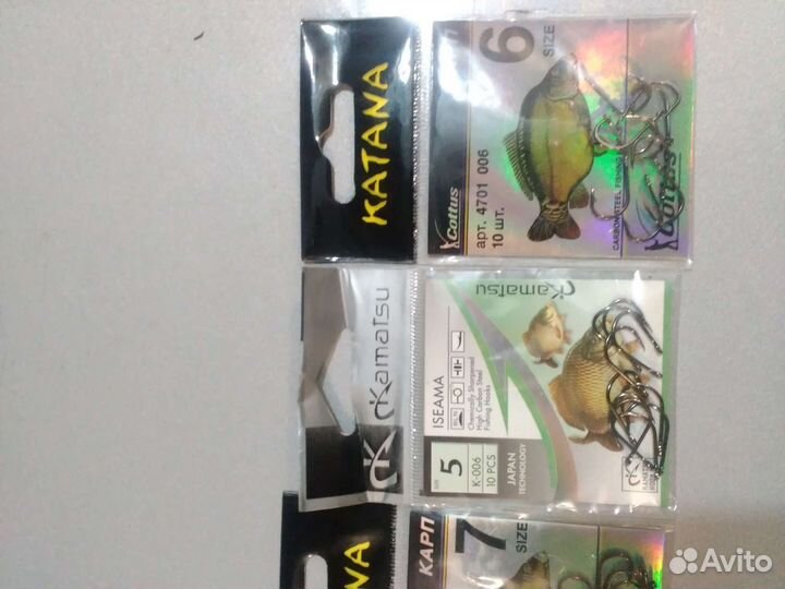 Крючки рыболовные