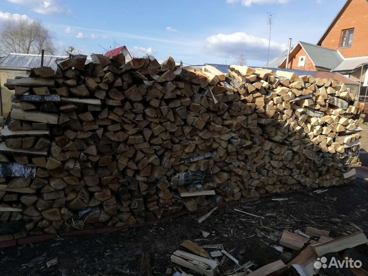 Дрова колотые сухие