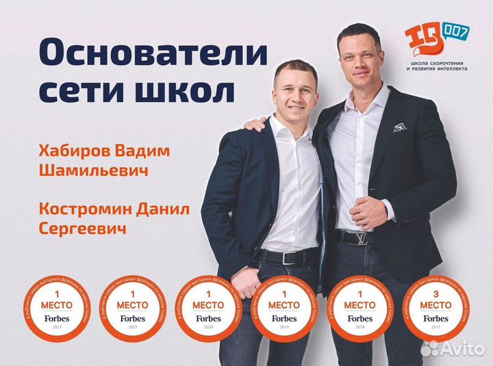 Франшиза детской школы скорочтения 