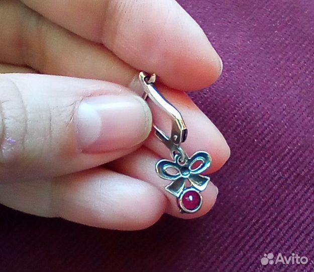 Серебряные серьги СССР