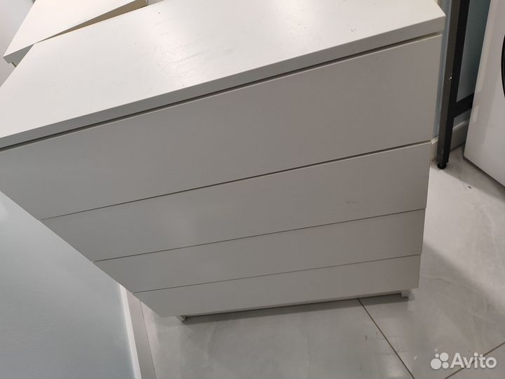 Комод широкий с ящиками 709 garun Белый 2шт