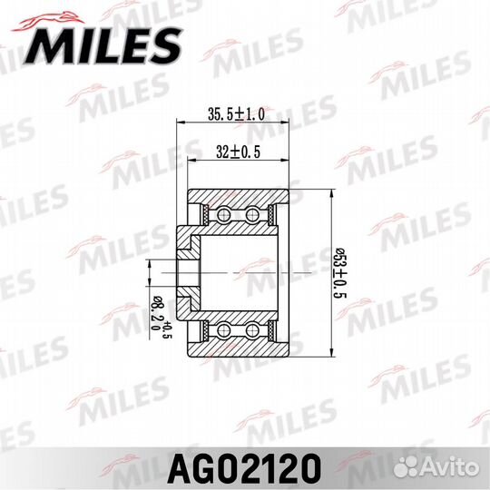Ролик ремня грм volvo C30/S60/S80/XC90 2.4D-3.0