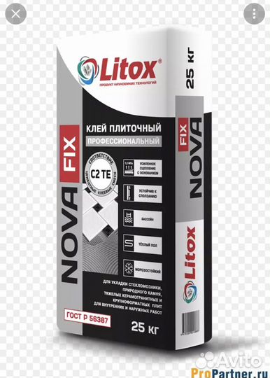Плиточный клеи литокс