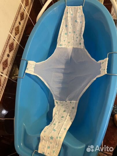 Подставка с ванночкой и гамак для купания