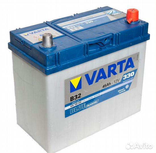 Аккумулятор авто 45 Ач Varta Asia Blue Dynamic B32