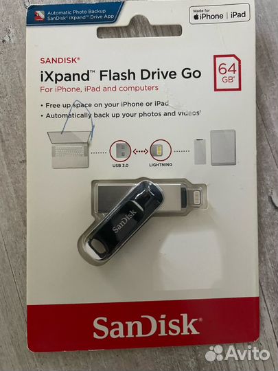 Флеш накопитель 64gbusb3.0/Lightning