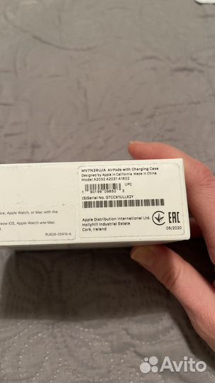 Беспроводные наушники apple airpods 2