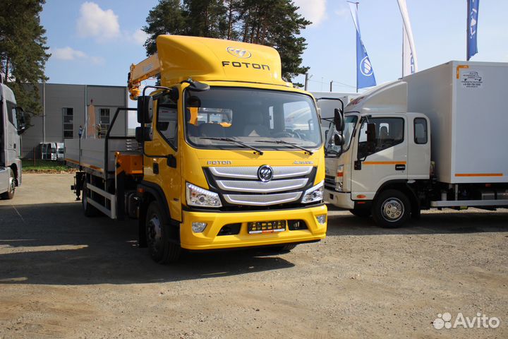 Бортовой грузовик Foton S120 с КМУ XCMG, 2023