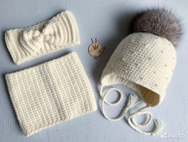Детская шапка и снуд