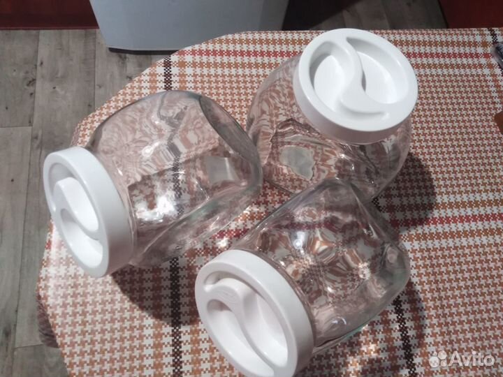 Банки для сыпучих продуктов стекло