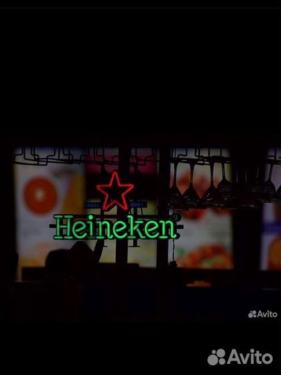 Ханикен heineken вывеска