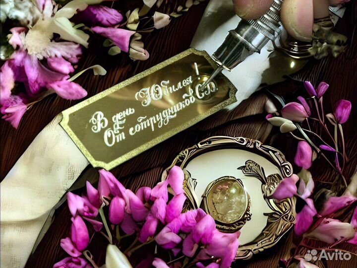 Роза в колбе Deluxe Синяя