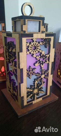 Фонарики из фанеры с подсветкой