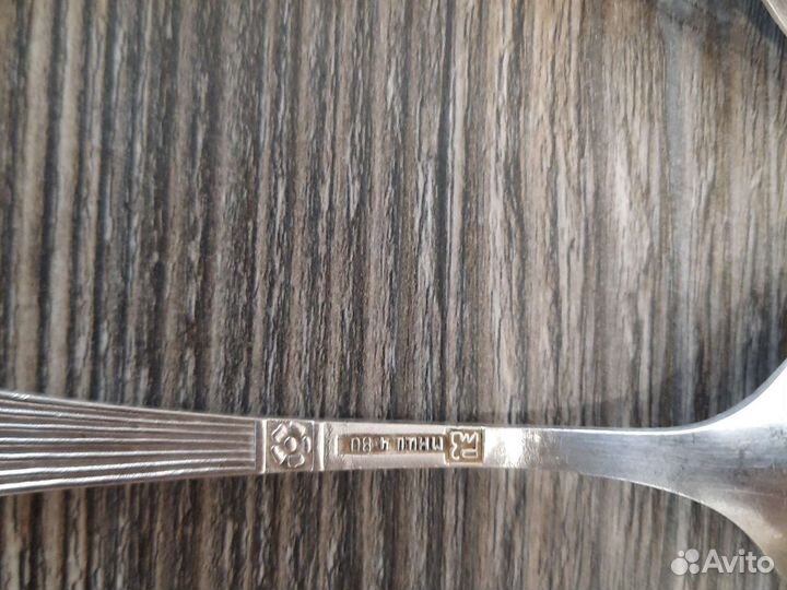 Ложки столовые, чайные мельхиор СССР