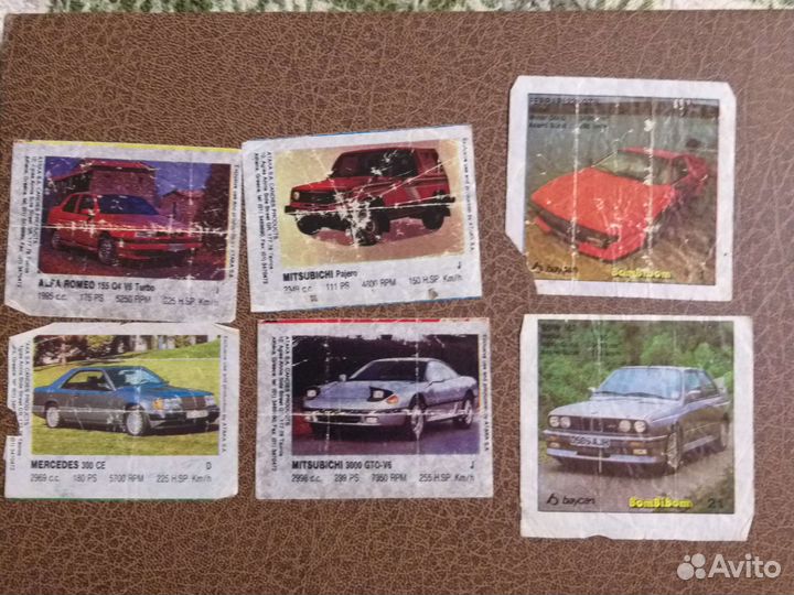 Вкладыши от жвачек