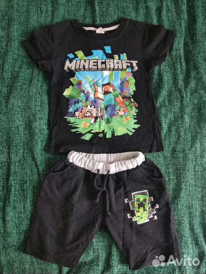 Костюм для мальчика 128 minecraft