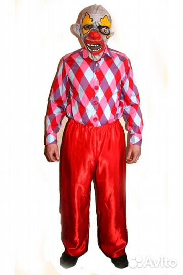 Адский клоун костюм на хеллоуин оно