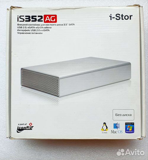 IS352 AG/Контейнер для жёсткого диска 3,5 SATA