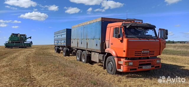Услуги зерновоза. камаз бортовой с прицепом в Чебоксарах | Услуги | Авито