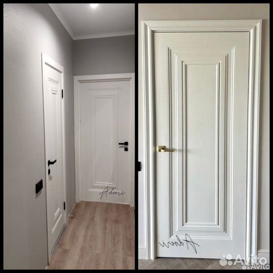 Двери межкомнатные Эмаль/Багет