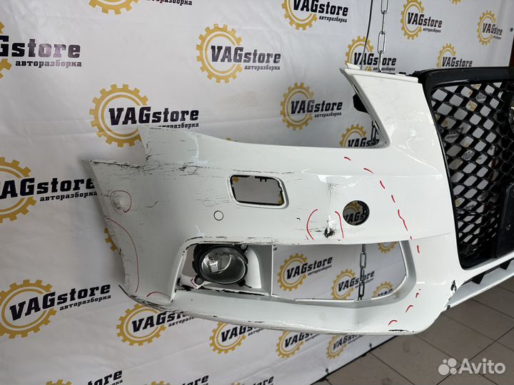 Бампер передний Audi A4 B8 2008 дорестайлинг